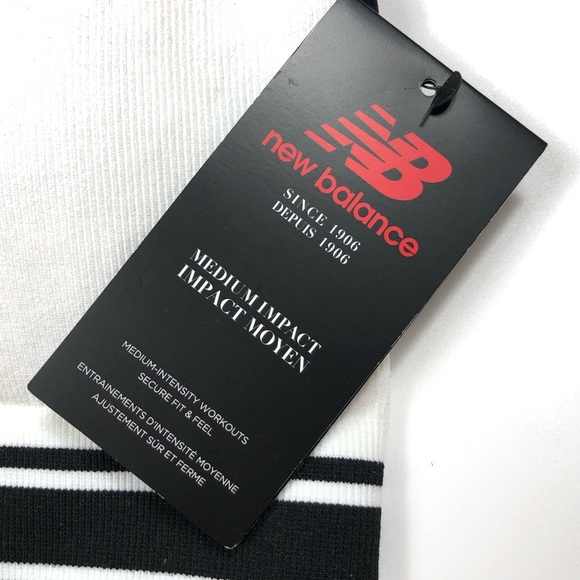 New Balance White/Blk Activewear Sports - Picture 3 of 5